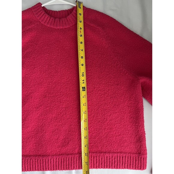 Lululemon Organic Cotton Merino Wool Blend Crewneck Sweater Pink Soft Cozy Sz M - Picture 6 of 8